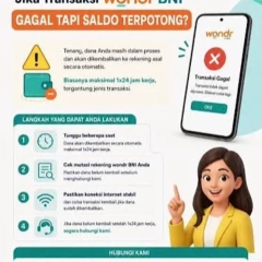 Solusi Cara Atasi Transaksi Bank BNI status Transfer belum berhasil